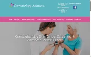 Dermatology Solutions website