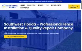 Sunstate Fence of Fort Myers website