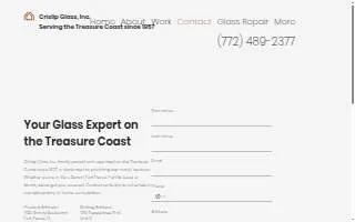 Crislip Glass Inc website