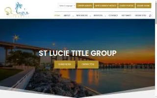St Lucie Title Services, Inc. website