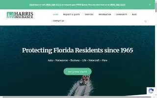 Harris Insurance Services, Inc. website