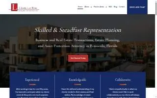 Liberis Law Firm website