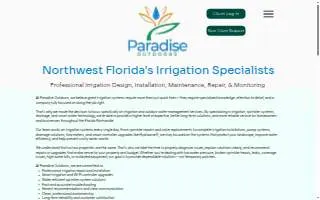 Paradise Outdoors website