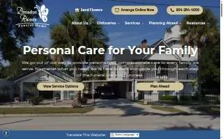 Broadus-Raines Funeral Home of Fruit Cove website