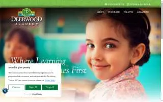 Deerwood Academy St. Johns website
