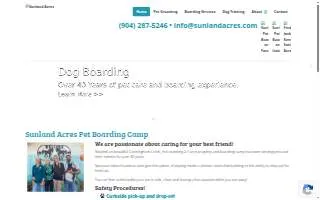 Sunland Acres website