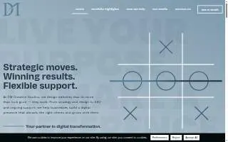 DM Creative Studios website