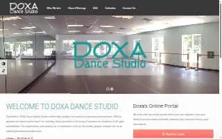 Doxa Dance Studio Inc website