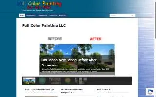 Full Color Painting, LLC website