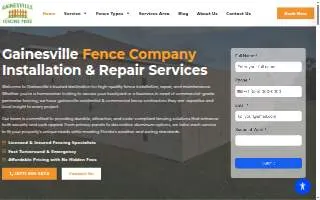Gainesville Fencing Pros website