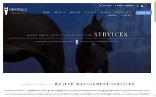 Heritage Wealth Management website