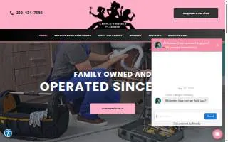 Charlies Angels Plumbing website
