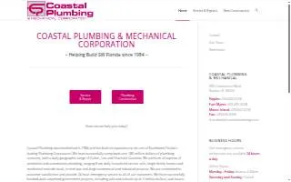 Coastal Plumbing & Mechanical Corporation website