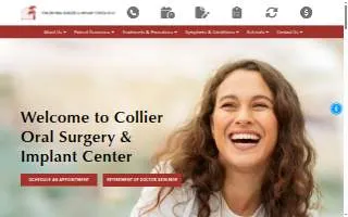 Collier Oral Surgery & Implant Center website