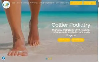 Collier Podiatry: Michael Petrocelli, DPM, FACFAS, CWSP website