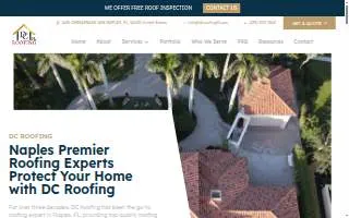 DC Roofing FL website