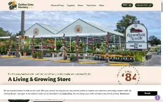 Golden Gate Nursery & Sod website