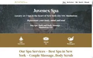 Juvenex Day Spa website