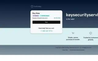 Key Security Services website