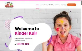 Kinder Kair Child Care Center website