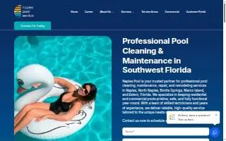 Naples Pool Service website