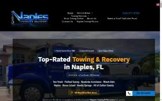 Naples Towing & Recovery of Golden Gate website