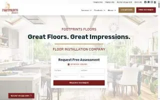 Footprints Floors Miami / Broward website