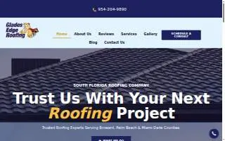 Glades Edge Roofing website