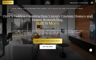 Ozzy's Golden Construction, Inc website