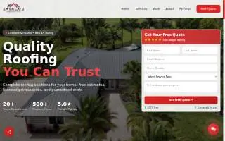 Zavala's Pro Roofing website