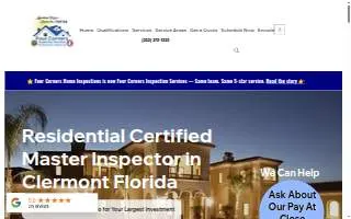 Four Corners Home Inspections website