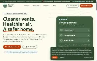 Superior Vents website