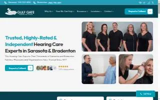 Gulf Gate Hearing Aid Center website