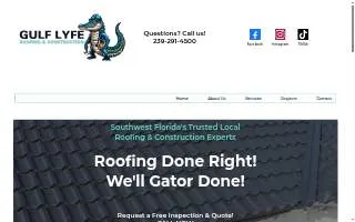 Gulf Lyfe Roofing & Construction LLC website