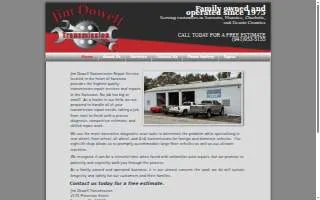 Jim Dowell Transmission of Gulf Gate Estates website