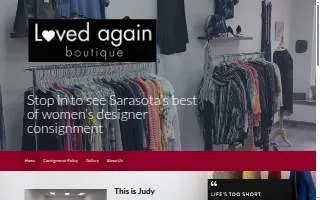 Loved Again Boutique website
