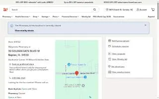 Walgreens Pharmacy of Gulf Gate Estates website