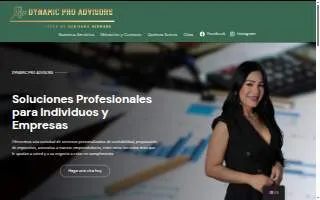 Dynamic Pro Advisors website