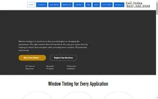 Economy Glass Tinting website