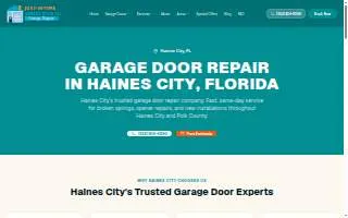 Hains City Garage Door Repair website