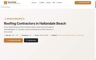 Hallandale Beach Aurora Shield Roofing Contractors