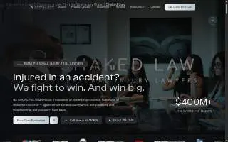 Shaked Law Personal Injury Lawyers Aventura website