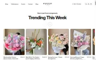 Yucca Flowers Shop website