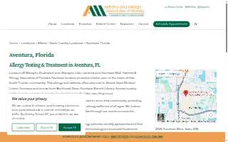 Asthma & Allergy Associates of Florida - Miami Lakes website