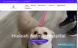 Hialeah Animal Hospital website