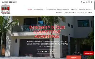Juliao Garage Doors, Inc of Hialeah website
