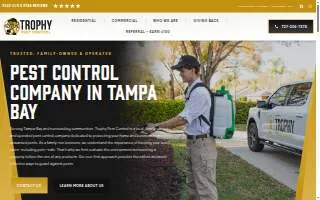 Trophy Pest Contol website