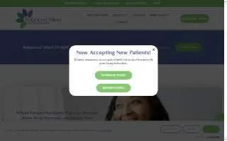 Balanced Mind Mental Health website