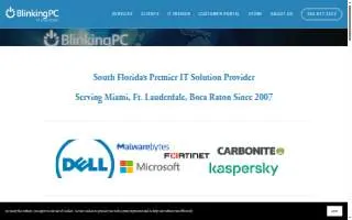 Blinking PC IT Solutions website