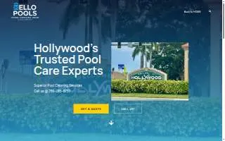 Hello Pools Florida website